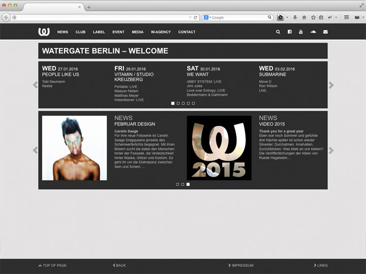 watergate website responsive cms