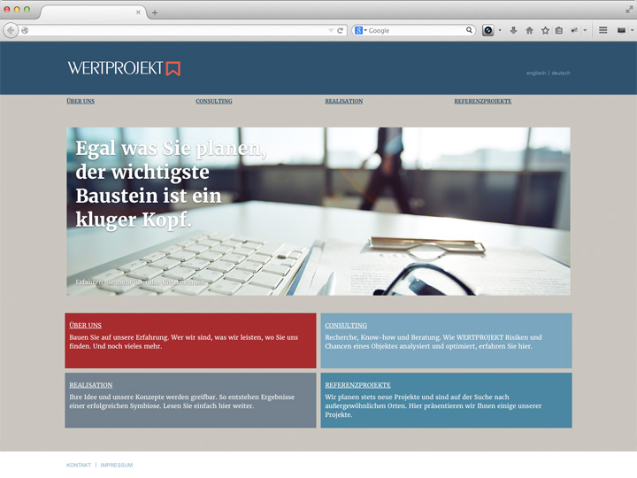 wertprojekt website responsive cms